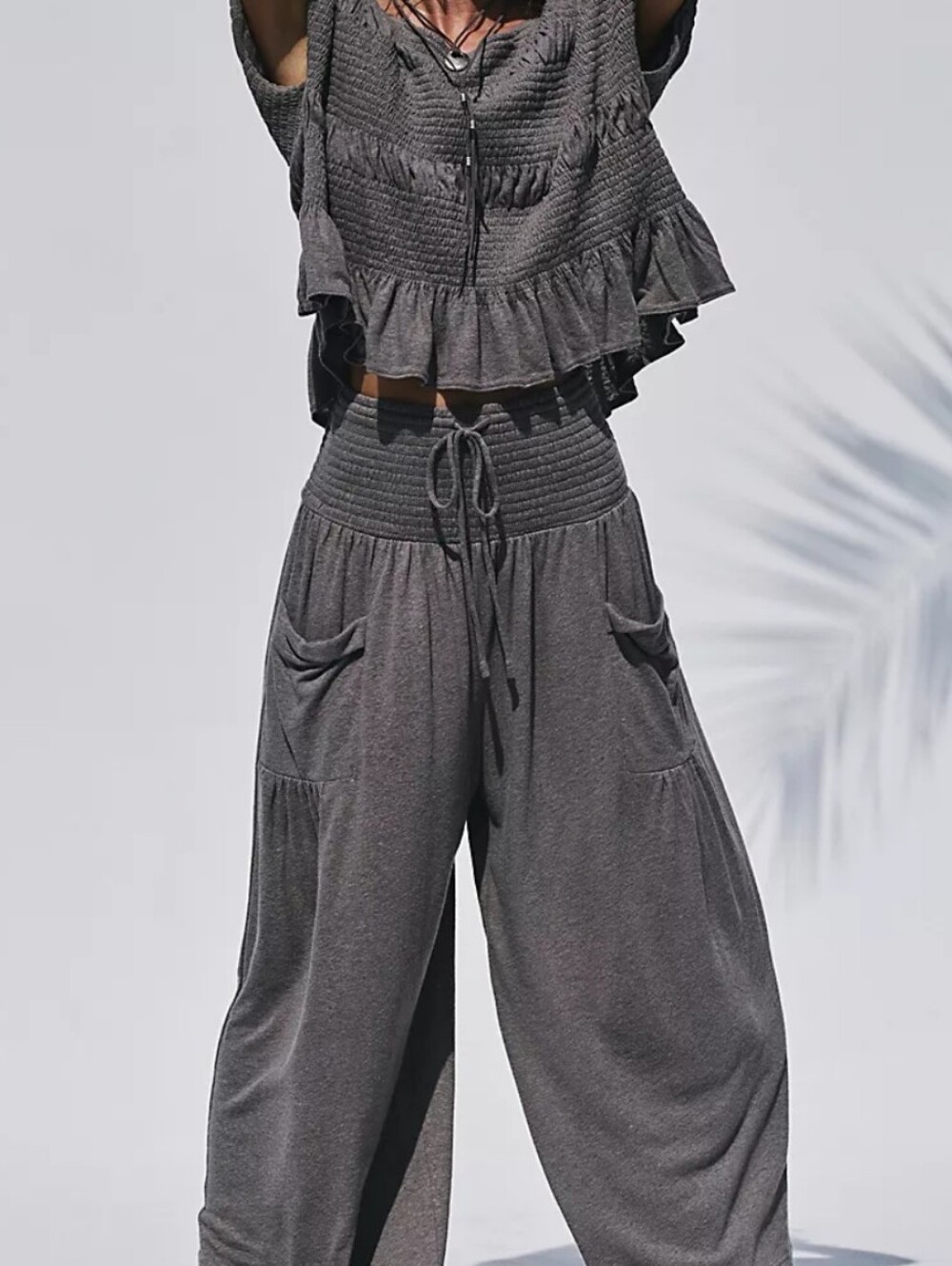 Smocked Top And Pants Set